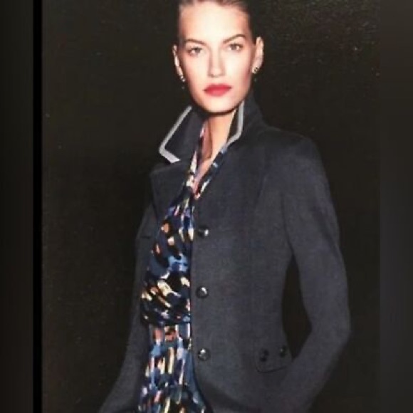 Cabi Sabine Abstract Watercolor Button Down High Neck Modest Artsy Blouse - Picture 10 of 10